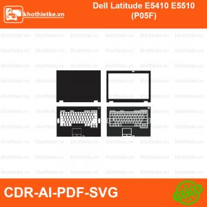Dell Latitude E5410 E5510 (P05F) File thiết kế Skin, Template Vector chuẩn cắt decal | KhoThiếtKế.vn