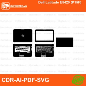 Dell Latitude E5420 (P15F) File thiết kế Skin, Template Vector chuẩn cắt decal | KhoThiếtKế.vn