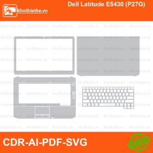 Dell Latitude E5430 (P27G) File thiết kế Skin, Template Vector chuẩn cắt decal | KhoThiếtKế.vn