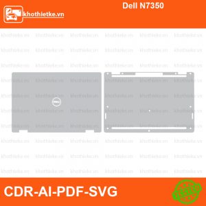 Dell N7350 File thiết kế Skin, Template Vector chuẩn cắt decal | KhoThiếtKế.vn