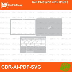 Dell Precision 3510 (P48F) File thiết kế Skin, Template Vector chuẩn cắt decal | KhoThiếtKế.vn