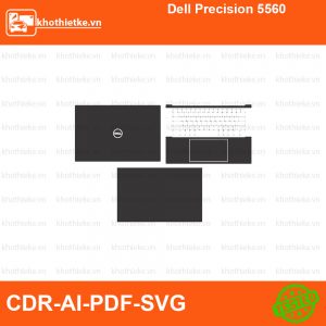 Dell Precision 5560 File thiết kế Skin, Template Vector chuẩn cắt decal | KhoThiếtKế.vn