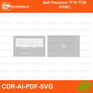 Dell Precision 7710 7720 (P29E) File thiết kế Skin, Template Vector chuẩn cắt decal | KhoThiếtKế.vn
