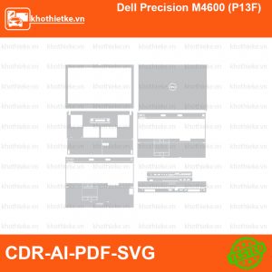 Dell Precision M4600 (P13F) File thiết kế Skin, Template Vector chuẩn cắt decal | KhoThiếtKế.vn