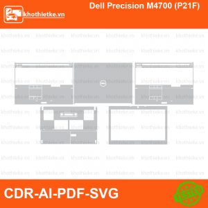 Dell Precision M4700 (P21F) File thiết kế Skin, Template Vector chuẩn cắt decal | KhoThiếtKế.vn