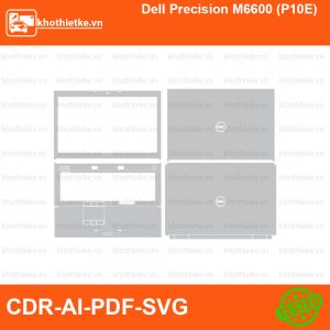 Dell Precision M6600 (P10E) File thiết kế Skin, Template Vector chuẩn cắt decal | KhoThiếtKế.vn