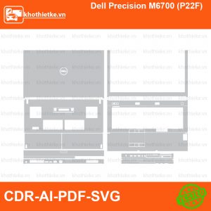 Dell Precision M6700 (P22F) File thiết kế Skin, Template Vector chuẩn cắt decal | KhoThiếtKế.vn