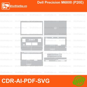 Dell Precision M6800 (P20E) File thiết kế Skin, Template Vector chuẩn cắt decal | KhoThiếtKế.vn