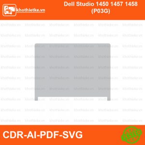 Dell Studio 1450 1457 1458 (P03G) File thiết kế Skin, Template Vector chuẩn cắt decal | KhoThiếtKế.vn