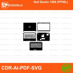 Dell Studio 1558 (PP39L) File thiết kế Skin, Template Vector chuẩn cắt decal | KhoThiếtKế.vn