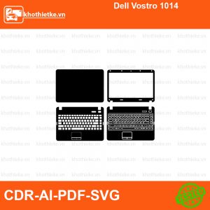 Dell Vostro 1014 File thiết kế Skin, Template Vector chuẩn cắt decal | KhoThiếtKế.vn