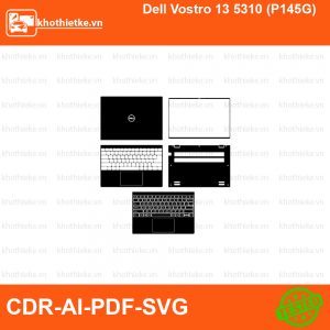 Dell Vostro 13 5310 (P145G) File thiết kế Skin, Template Vector chuẩn cắt decal | KhoThiếtKế.vn
