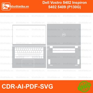 Dell Vostro 5402 Inspiron 5402 5409 (P130G) File thiết kế Skin, Template Vector chuẩn cắt decal | KhoThiếtKế.vn