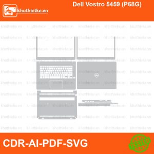 Dell Vostro 5459 (P68G) File thiết kế Skin, Template Vector chuẩn cắt decal | KhoThiếtKế.vn