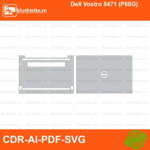 Dell Vostro 5471 (P88G) File thiết kế Skin, Template Vector chuẩn cắt decal | KhoThiếtKế.vn