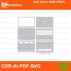 Dell Vostro 5568 (P62F) File thiết kế Skin, Template Vector chuẩn cắt decal | KhoThiếtKế.vn