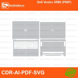 Dell Vostro 5590 (P88F) File thiết kế Skin, Template Vector chuẩn cắt decal | KhoThiếtKế.vn