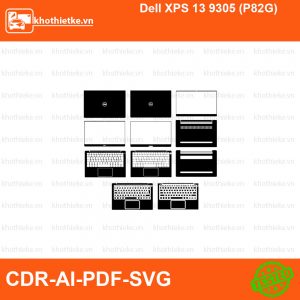 Dell XPS 13 9305 (P82G) File thiết kế Skin, Template Vector chuẩn cắt decal | KhoThiếtKế.vn