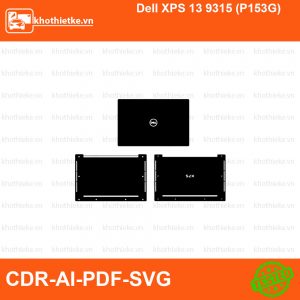 Dell XPS 13 9315 (P153G) File thiết kế Skin, Template Vector chuẩn cắt decal | KhoThiếtKế.vn
