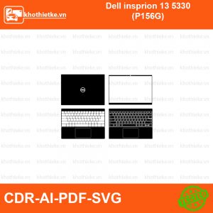 Dell insprion 13 5330 (P156G) File thiết kế Skin, Template Vector chuẩn cắt decal | KhoThiếtKế.vn