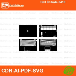 Dell latitude 5410 File thiết kế Skin, Template Vector chuẩn cắt decal | KhoThiếtKế.vn