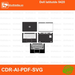 Dell latitutde 5420 File thiết kế Skin, Template Vector chuẩn cắt decal | KhoThiếtKế.vn
