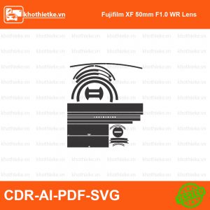 Fujifilm XF 50mm F1.0 WR Lens File thiết kế Skin máy ảnh & Lens, Template Vector chuẩn cắt decal | KhoThiếtKế.vn