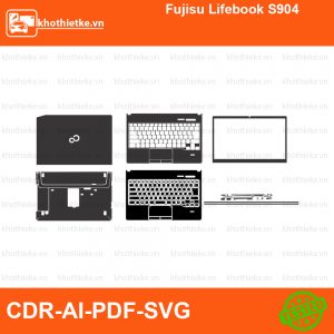 Fujisu Lifebook S904 File thiết kế Skin, Template Vector chuẩn cắt decal | KhoThiếtKế.vn