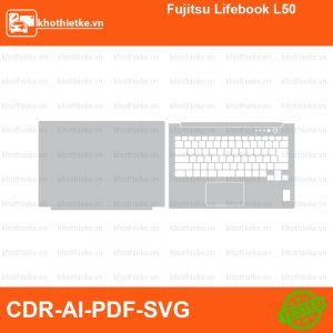 Fujitsu Lifebook L50 File thiết kế Skin, Template Vector chuẩn cắt decal | KhoThiếtKế.vn
