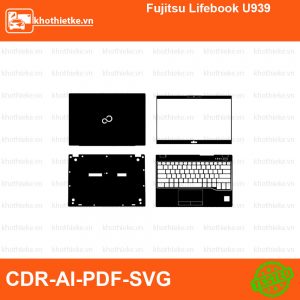 Fujitsu Lifebook U939 File thiết kế Skin, Template Vector chuẩn cắt decal | KhoThiếtKế.vn