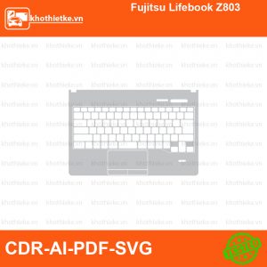 Fujitsu Lifebook Z803 File thiết kế Skin, Template Vector chuẩn cắt decal | KhoThiếtKế.vn