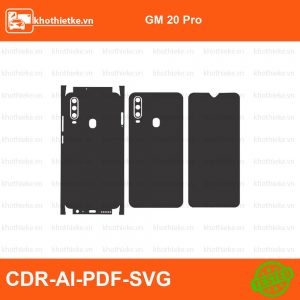 GM 20 Pro File thiết kế Skin, Template Vector chuẩn cắt decal | KhoThiếtKế.vn