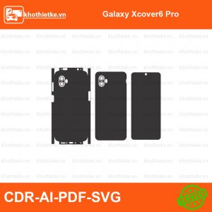 Galaxy Xcover6 Pro File thiết kế Skin, Template Vector chuẩn cắt decal | KhoThiếtKế.vn
