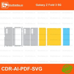 Galaxy Z Fold 3 5G File thiết kế Skin, Template Vector chuẩn cắt decal | KhoThiếtKế.vn
