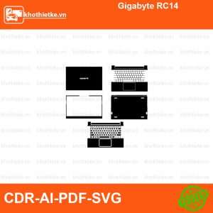 Gigabyte RC14 File thiết kế Skin, Template Vector chuẩn cắt decal | KhoThiếtKế.vn