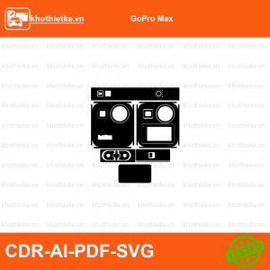 GoPro Max File thiết kế Skin máy ảnh & Lens, Template Vector chuẩn cắt decal | KhoThiếtKế.vn