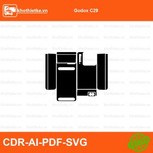 Godox C29 File thiết kế Skin máy ảnh & Lens, Template Vector chuẩn cắt decal | KhoThiếtKế.vn