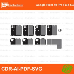 Google Pixel 10 Pro Fold 5G File thiết kế Skin, Template Vector chuẩn cắt decal | KhoThiếtKế.vn