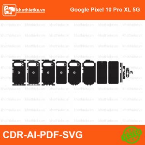 Google Pixel 10 Pro XL 5G File thiết kế Skin, Template Vector chuẩn cắt decal | KhoThiếtKế.vn