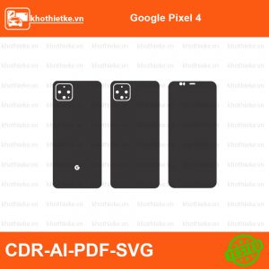 Google Pixel 4 File thiết kế Skin, Template Vector chuẩn cắt decal | KhoThiếtKế.vn