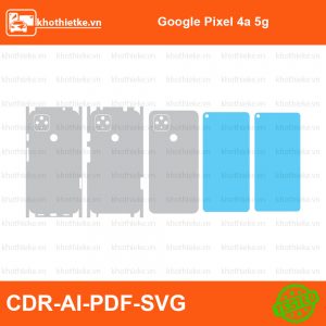 Google Pixel 4a 5g File thiết kế Skin, Template Vector chuẩn cắt decal | KhoThiếtKế.vn