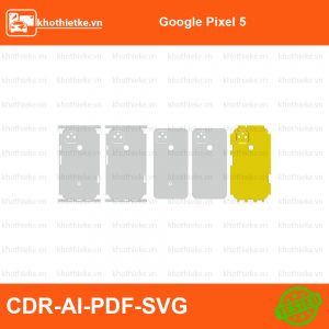 Google Pixel 5 File thiết kế Skin, Template Vector chuẩn cắt decal | KhoThiếtKế.vn