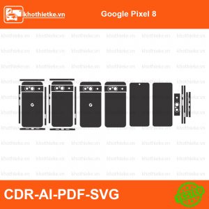 Google Pixel 8 File thiết kế Skin, Template Vector chuẩn cắt decal | KhoThiếtKế.vn