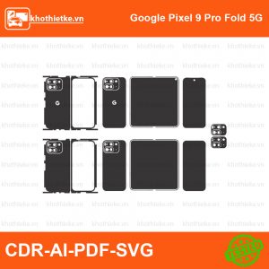 Google Pixel 9 Pro Fold 5G File thiết kế Skin, Template Vector chuẩn cắt decal | KhoThiếtKế.vn