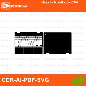 Google Pixelbook C0A File thiết kế Skin, Template Vector chuẩn cắt decal | KhoThiếtKế.vn