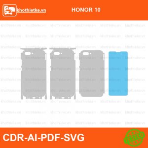 HONOR 10 File thiết kế Skin, Template Vector chuẩn cắt decal | KhoThiếtKế.vn