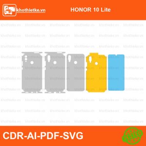 HONOR 10 Lite File thiết kế Skin, Template Vector chuẩn cắt decal | KhoThiếtKế.vn