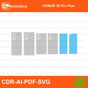 HONOR 30 Pro Plus File thiết kế Skin, Template Vector chuẩn cắt decal | KhoThiếtKế.vn