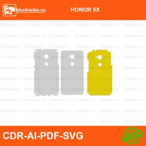 HONOR 5X File thiết kế Skin, Template Vector chuẩn cắt decal | KhoThiếtKế.vn