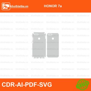 HONOR 7a File thiết kế Skin, Template Vector chuẩn cắt decal | KhoThiếtKế.vn